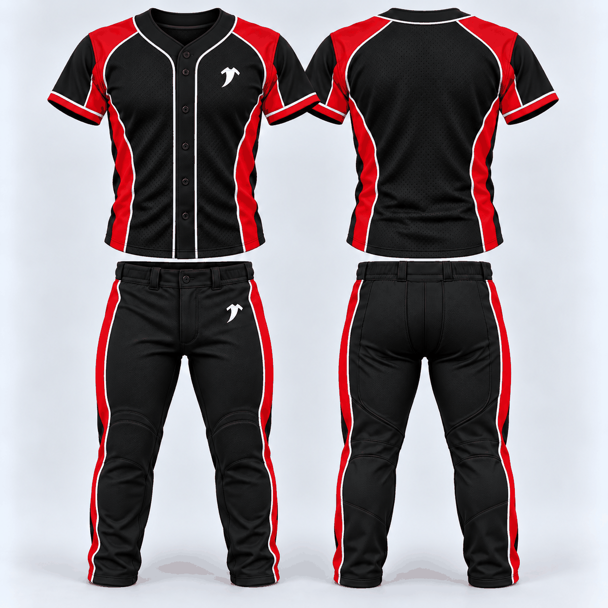 Black and orange baseball uniform - Image 5