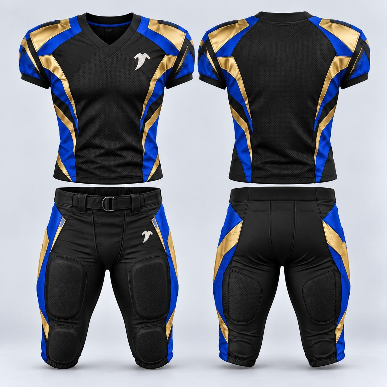 Black Red and Gold Football Uniform - Image 2