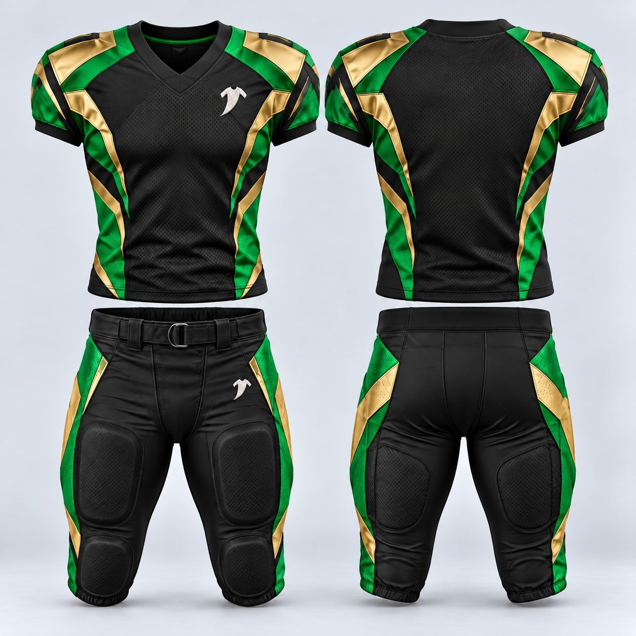 Black Red and Gold Football Uniform - Image 3
