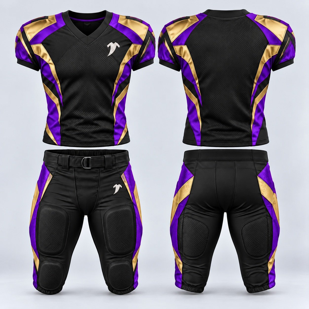 Black Red and Gold Football Uniform - Image 5