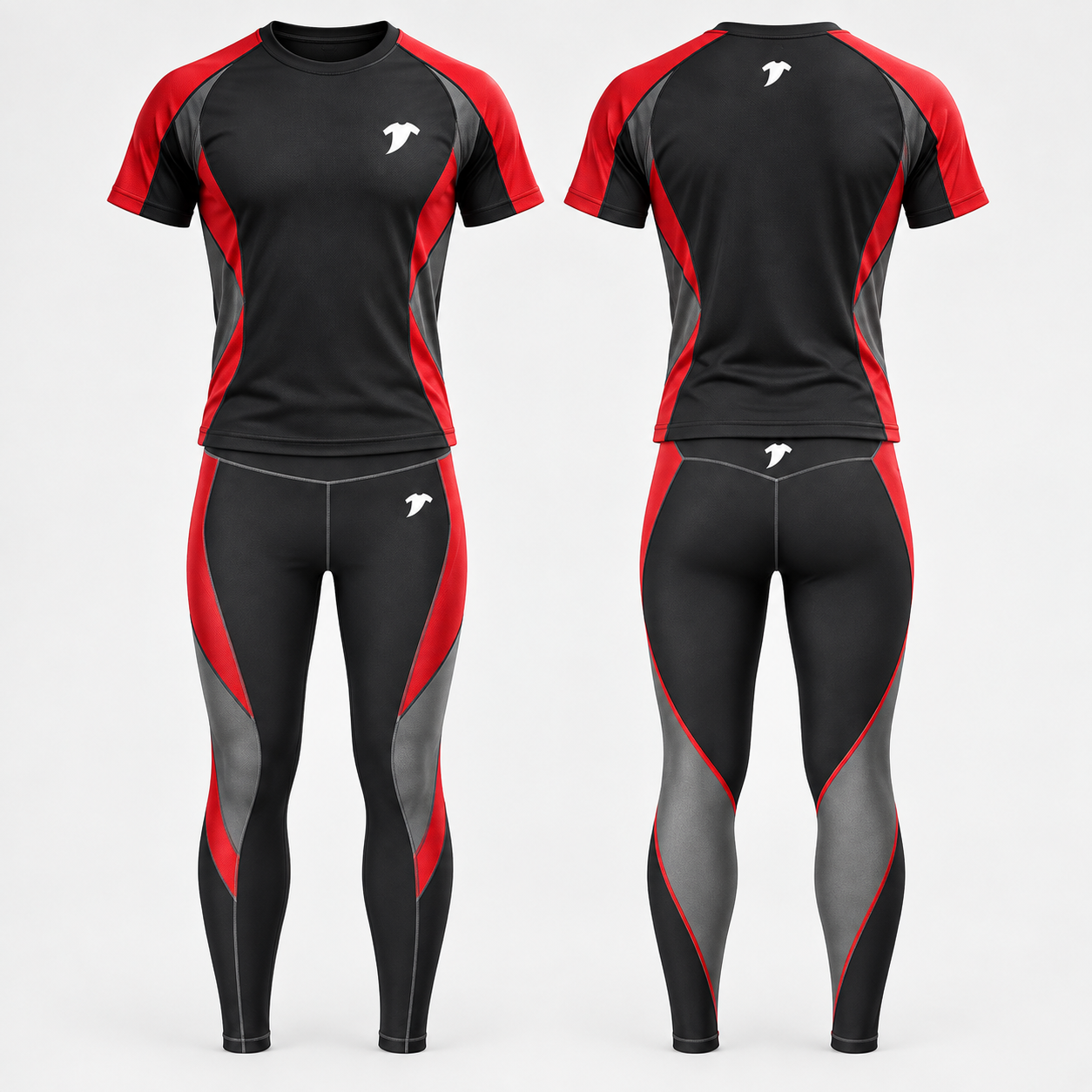 Black-and-crimson-performance-set
