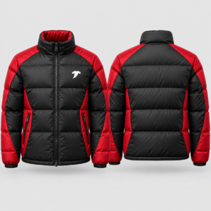 Black-and-crimson-puffer-jacket