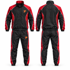 Black-and-crimson-windbreaker