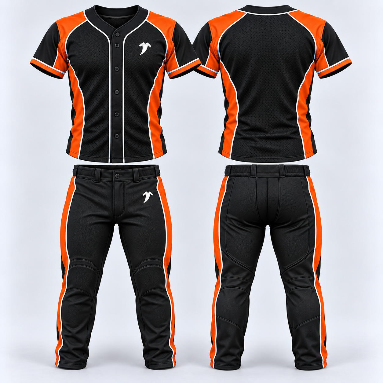 Black-and-orange-baseball-uniform-