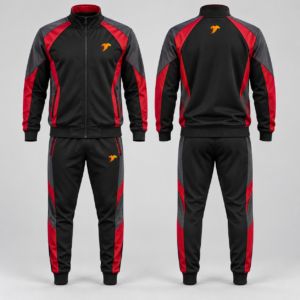 Black-crimson-tracksuit