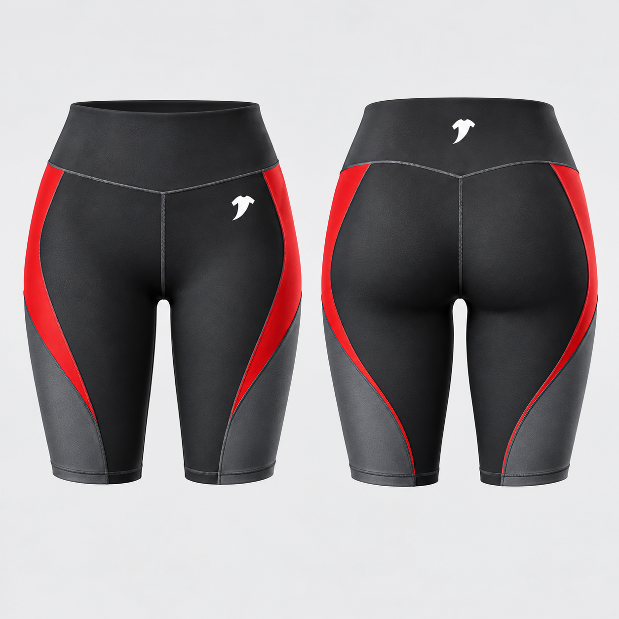 Black-crimson-yoga-shorts
