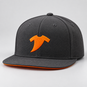 Charcoal-Flat-Brim-Snapback