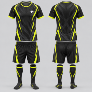 Charcoal-neon-soccer-uniform