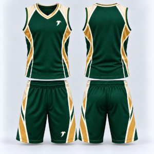 Forest Green Chevron Basketball Uniform Set-4 Forest-Green-Chevron-Basketball-Uniform