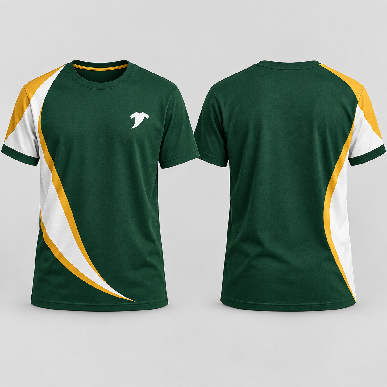 Forest-Green-Color-Block-Tee
