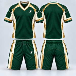 Forest Green Soccer Uniform Mockup-4