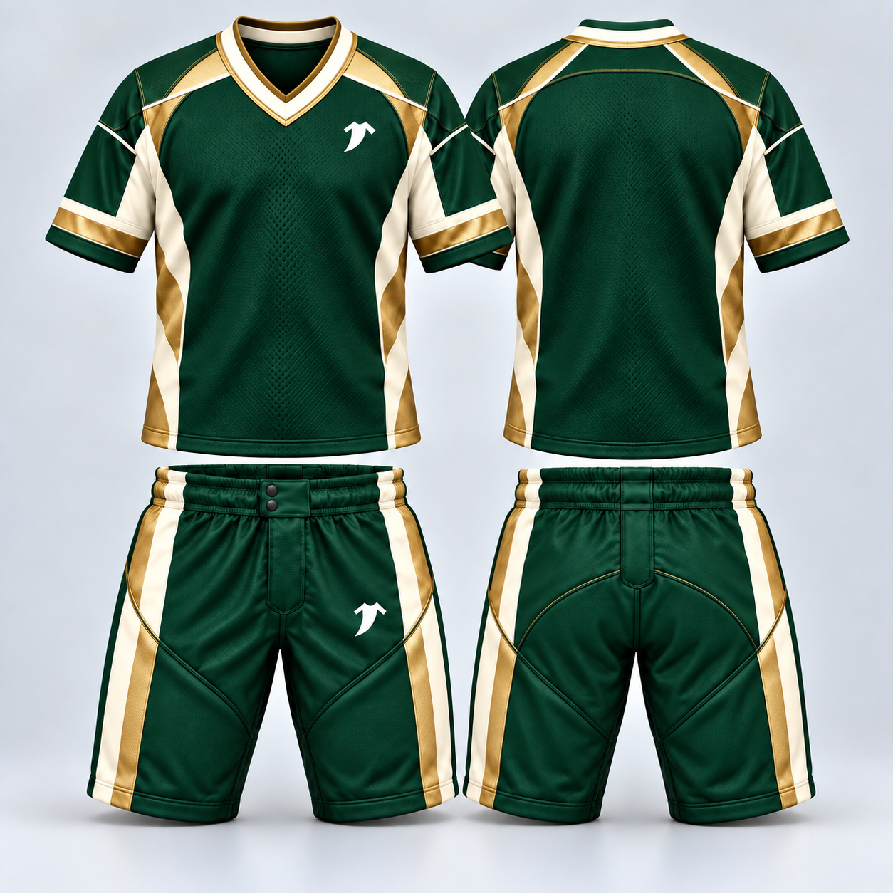 Forest Green Soccer Uniform Mockup-4