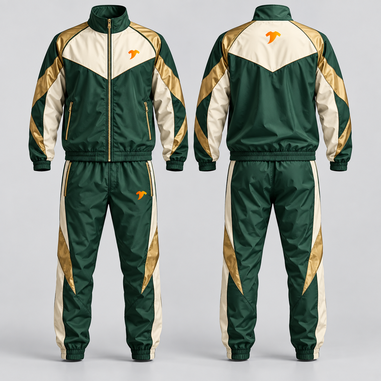 Forest-Green-Windbreaker-Set