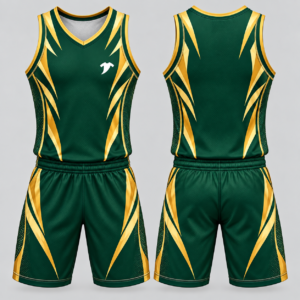Forest-green-basketball-uniform