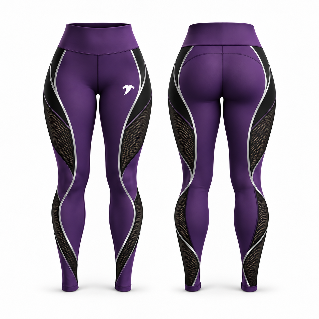 blue and black legging