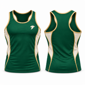 green tank top