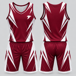 Maroon-Basketball-Uniform