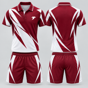 Maroon-diagonal-block-tennis-uniform