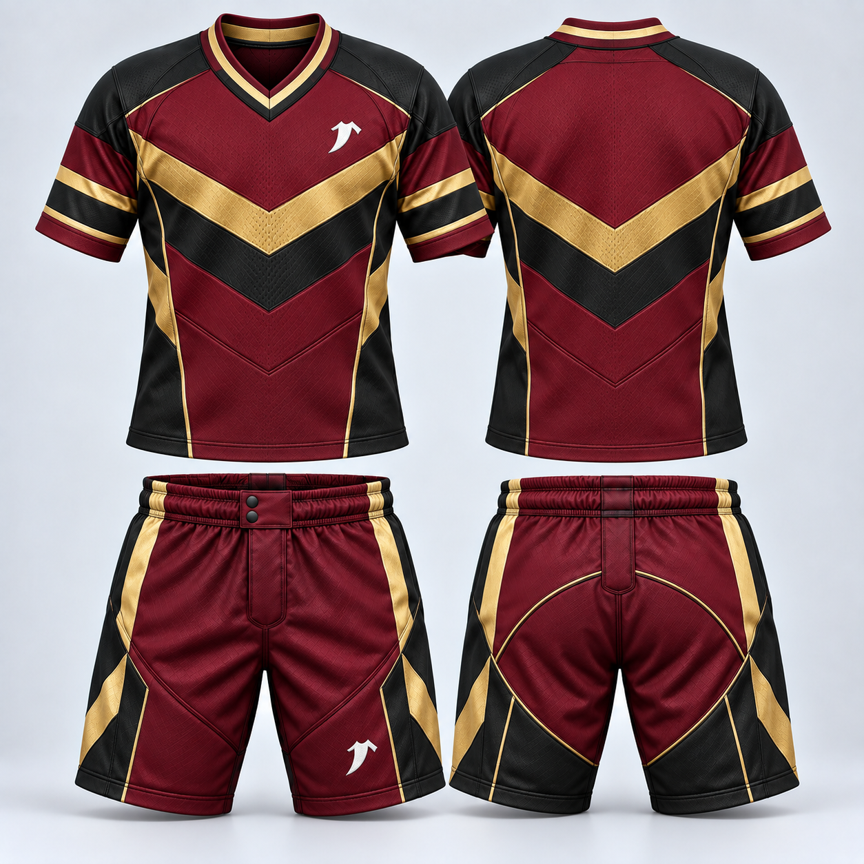 Maroon-gold-rugby-uniform