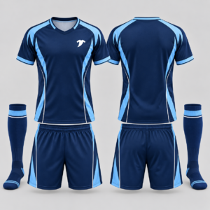 Navy-sky-blue-soccer-uniform