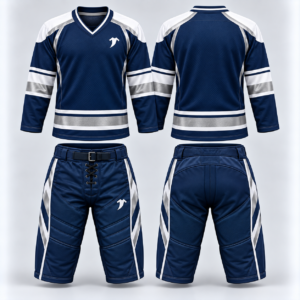 Premium Navy Hockey Uniform Front & Back-1