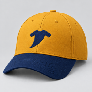 Premium-mustard-gold-and-navy-embroidered-cap