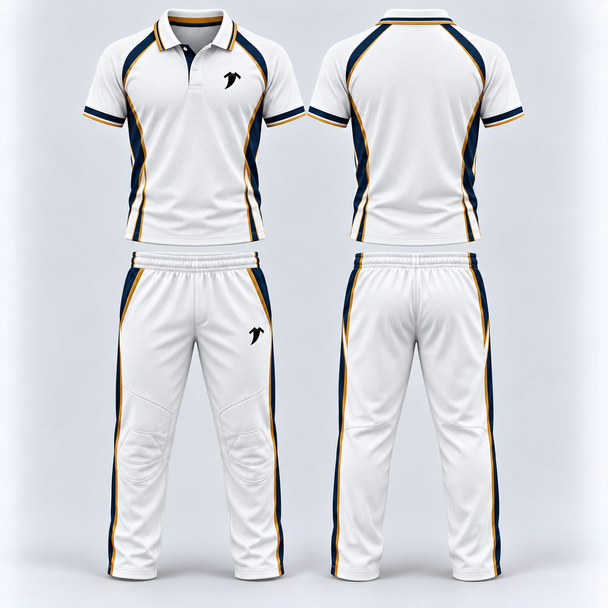 Premium white cricket uniform mockup