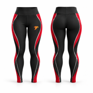 Black and red leggings