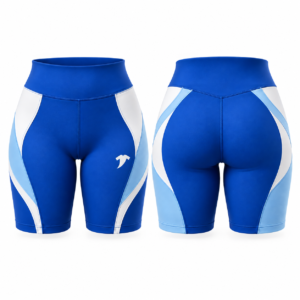Blue and white short