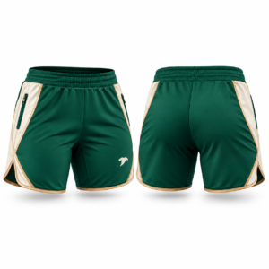 green and white short