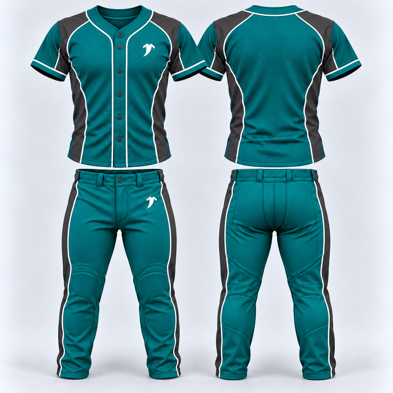 Teal-Baseball-Uniform