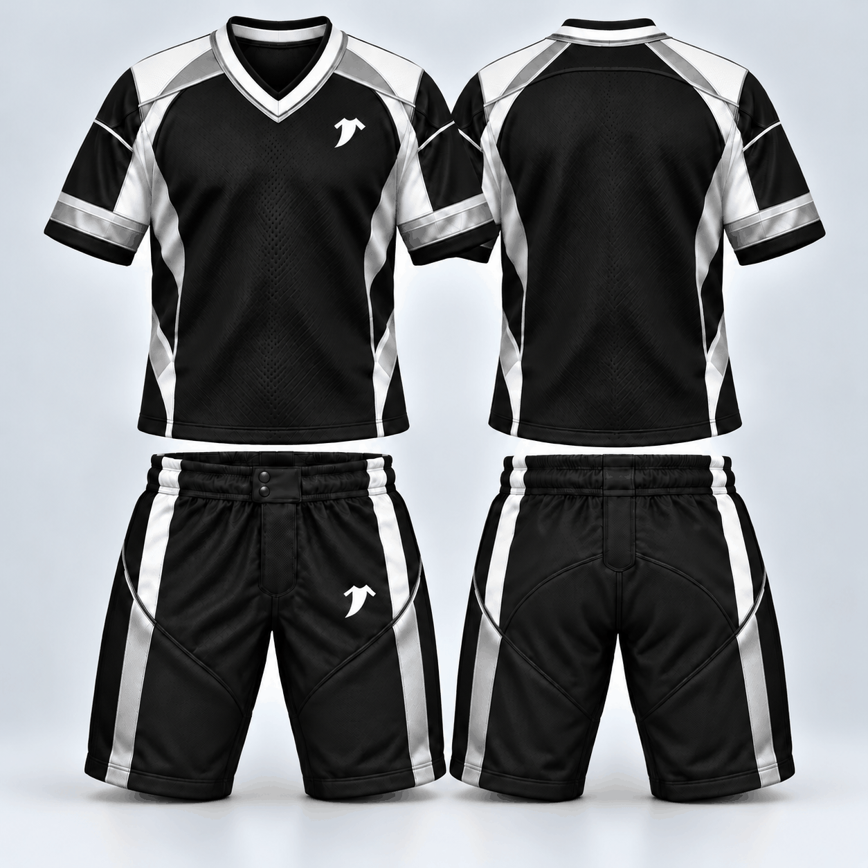 Premium purple and silver soccer Uniform - Image 4