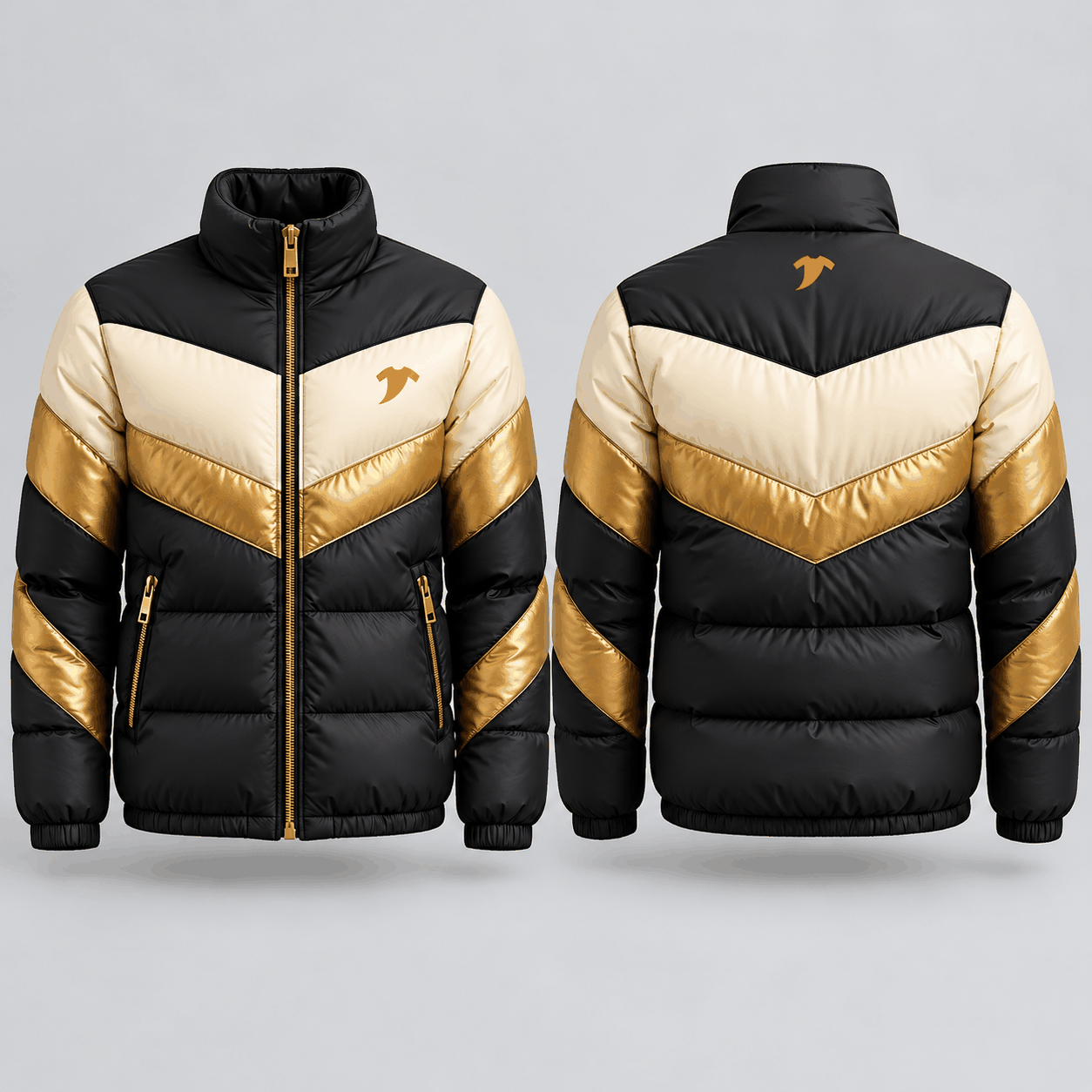 Forest Green Puffer Jacket - Image 3