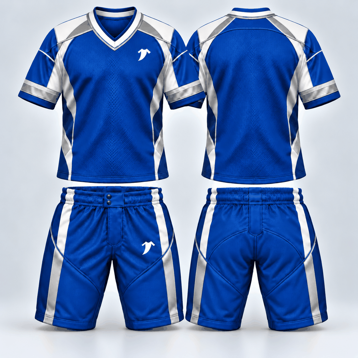 Premium purple and silver soccer Uniform - Image 3