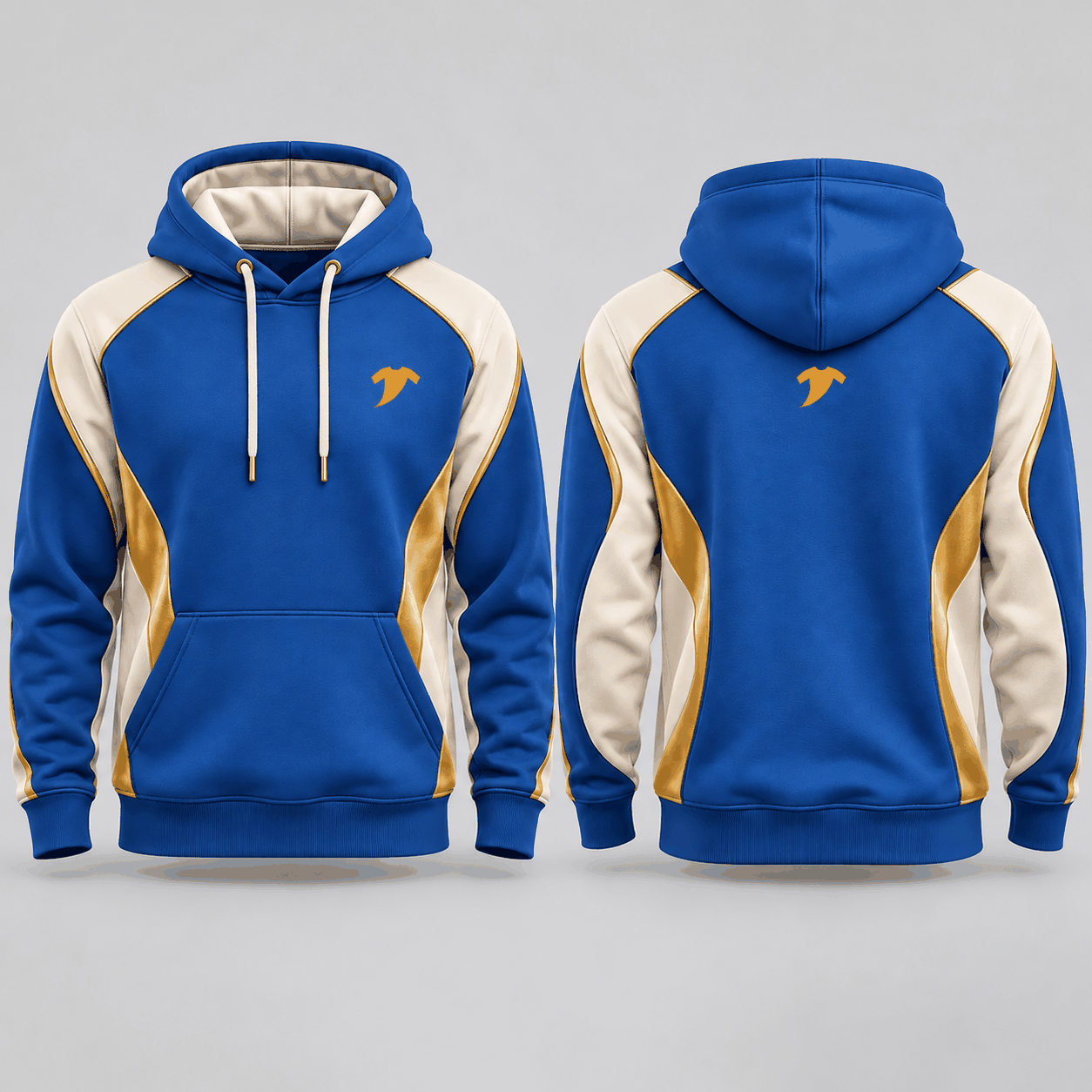 Forest Green Color Blocked Hoodie - Image 4