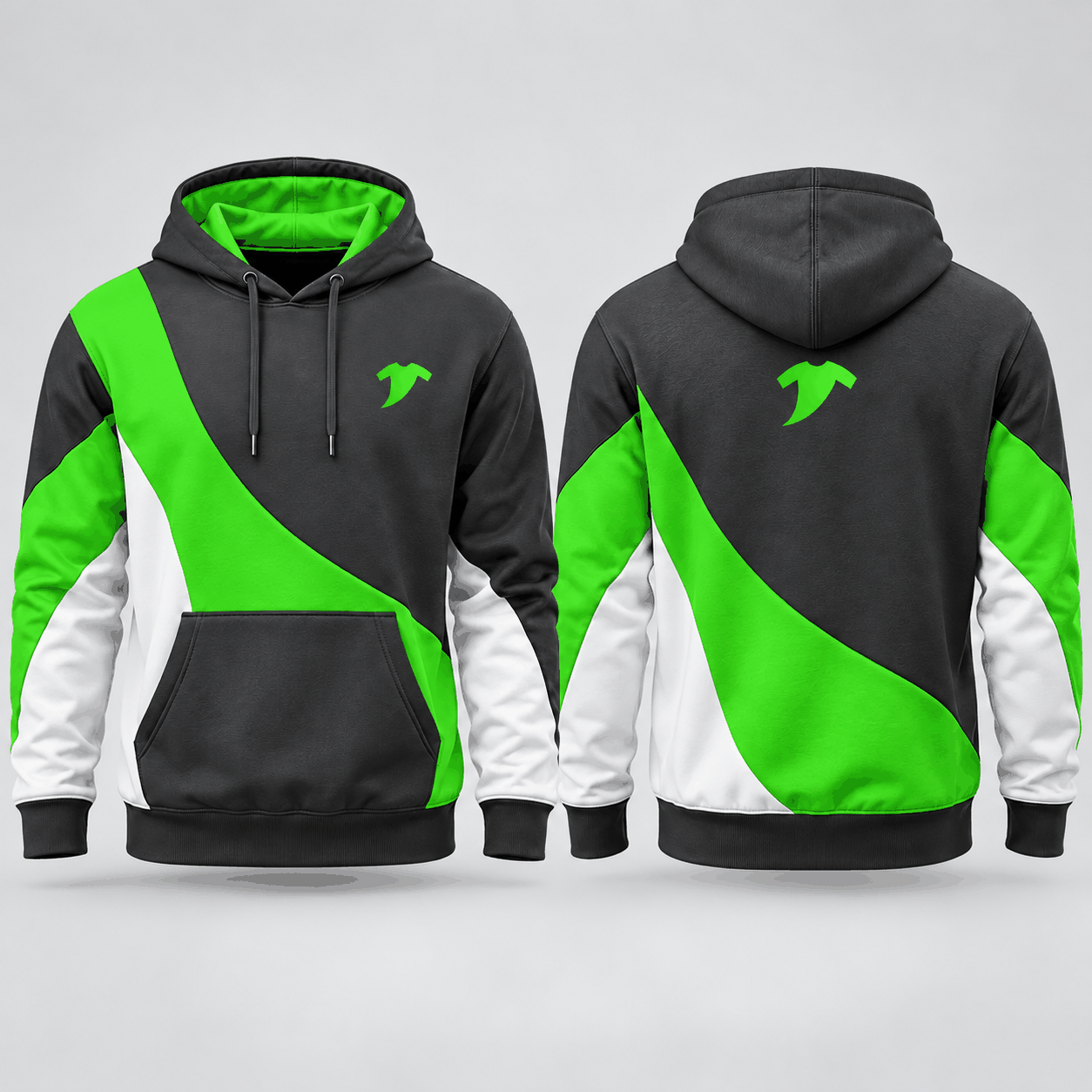 Premium charcoal orange hoodie - Image 4