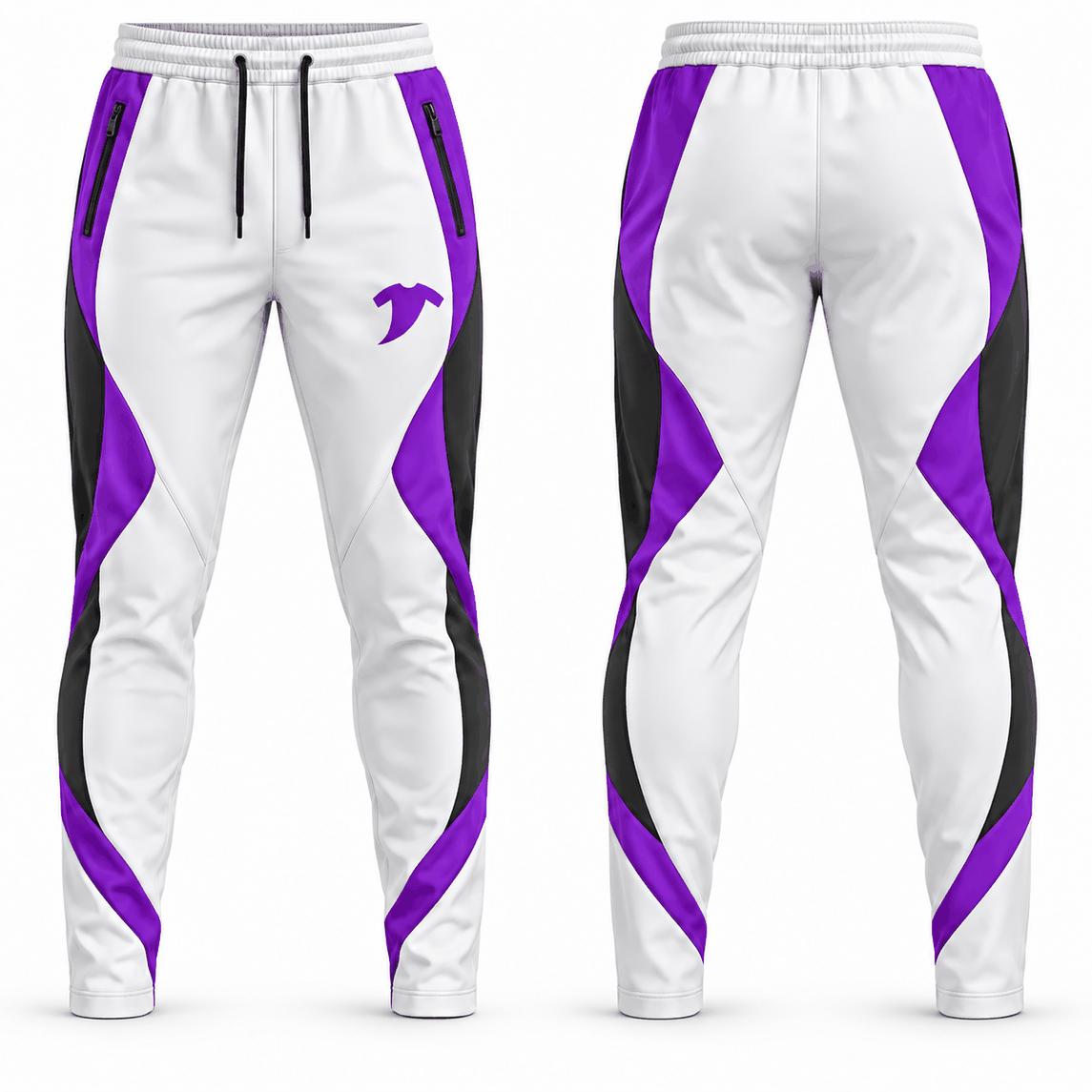 Orange charcoal athletic trouser - Image 3