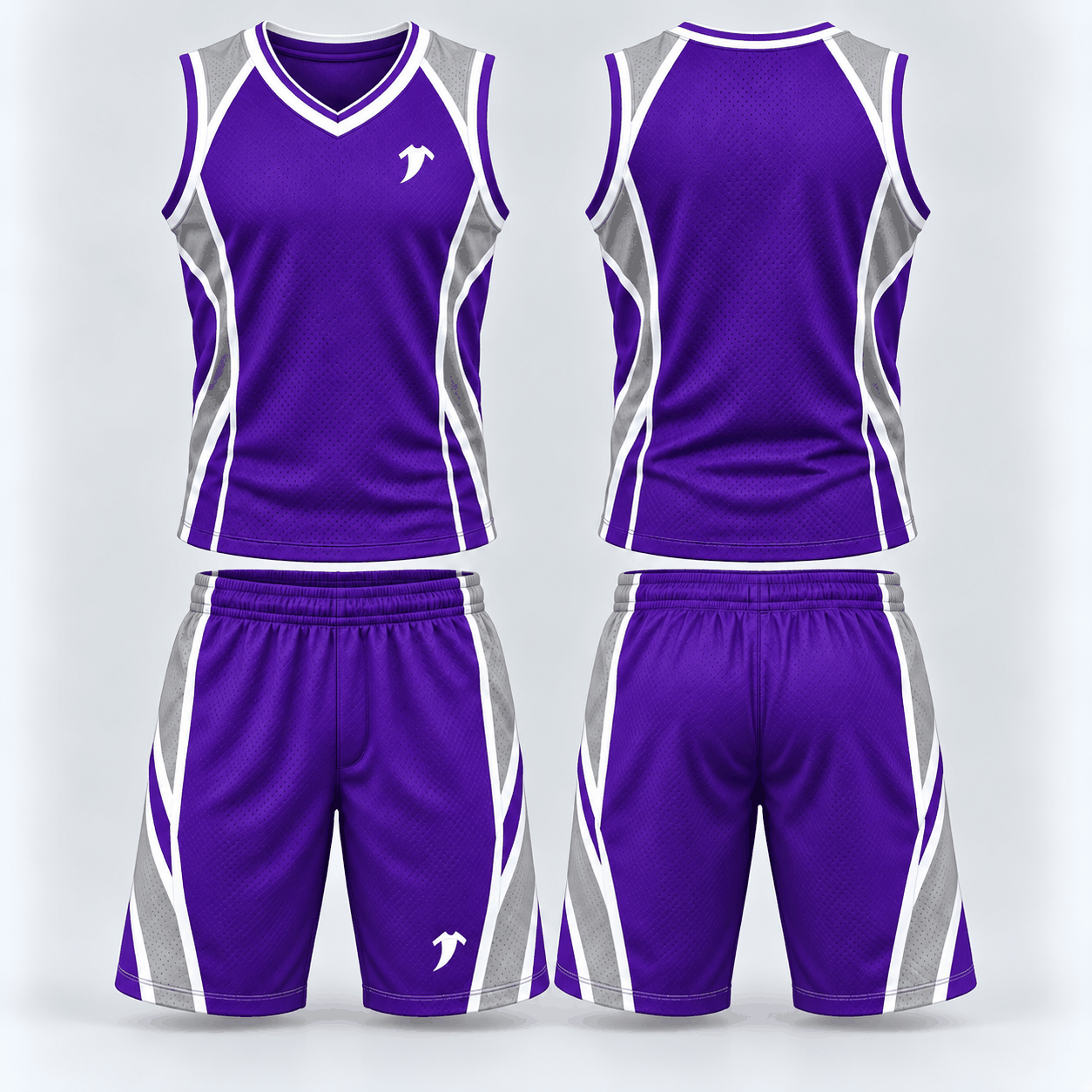 Royal Blue Basketball Uniform - Image 2