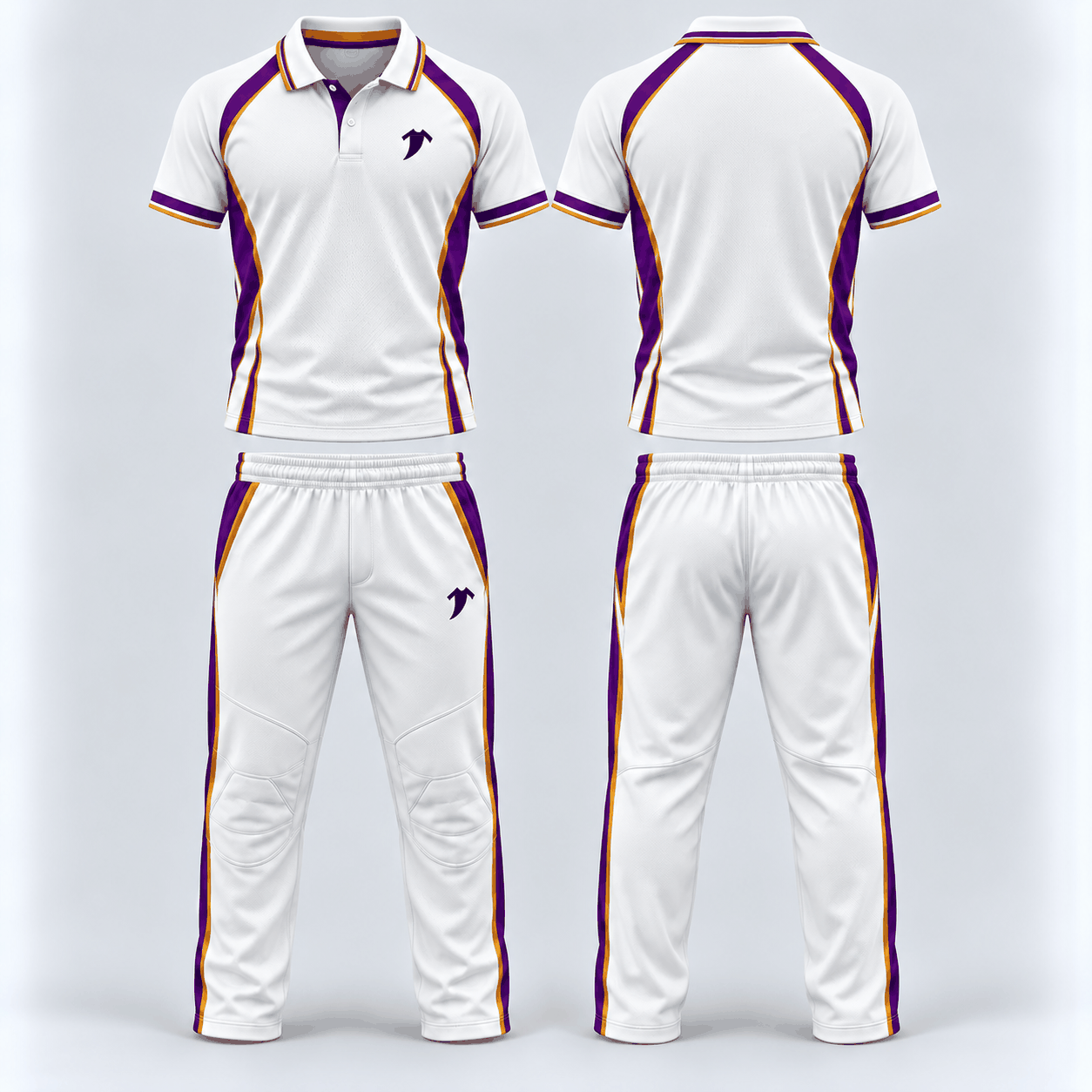 Premium white cricket uniform - Image 3