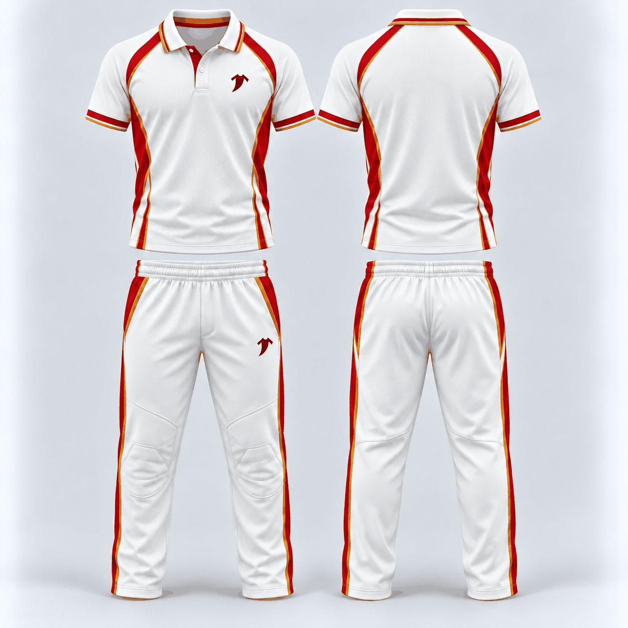 Premium white cricket uniform - Image 2